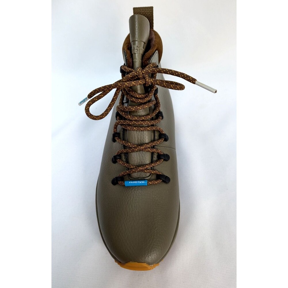 Native Shoes Apex Men’s Size 9 Green Waterproof Lace Up Ankle Boots